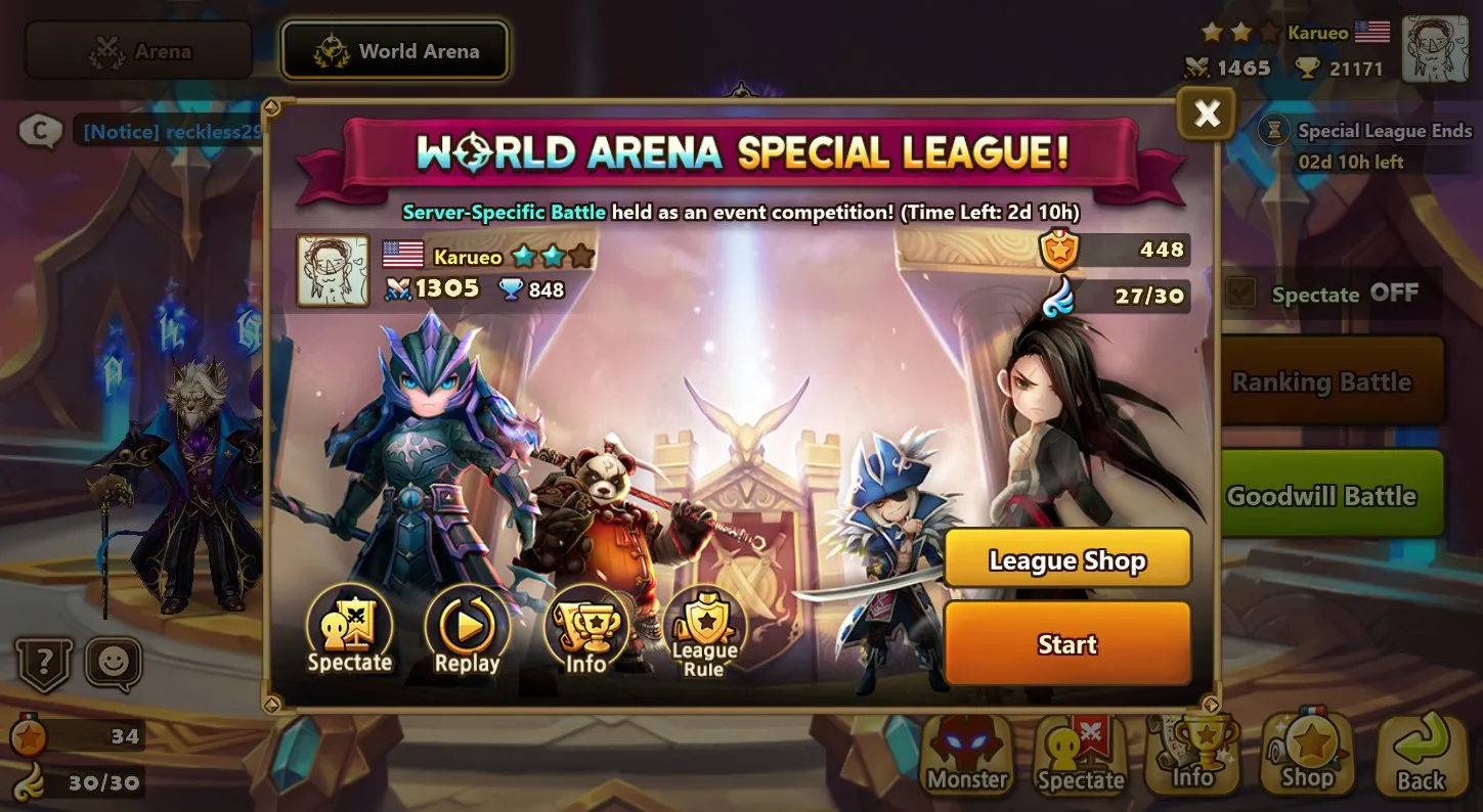 Reaching P2, rank 848 in Special League RTA